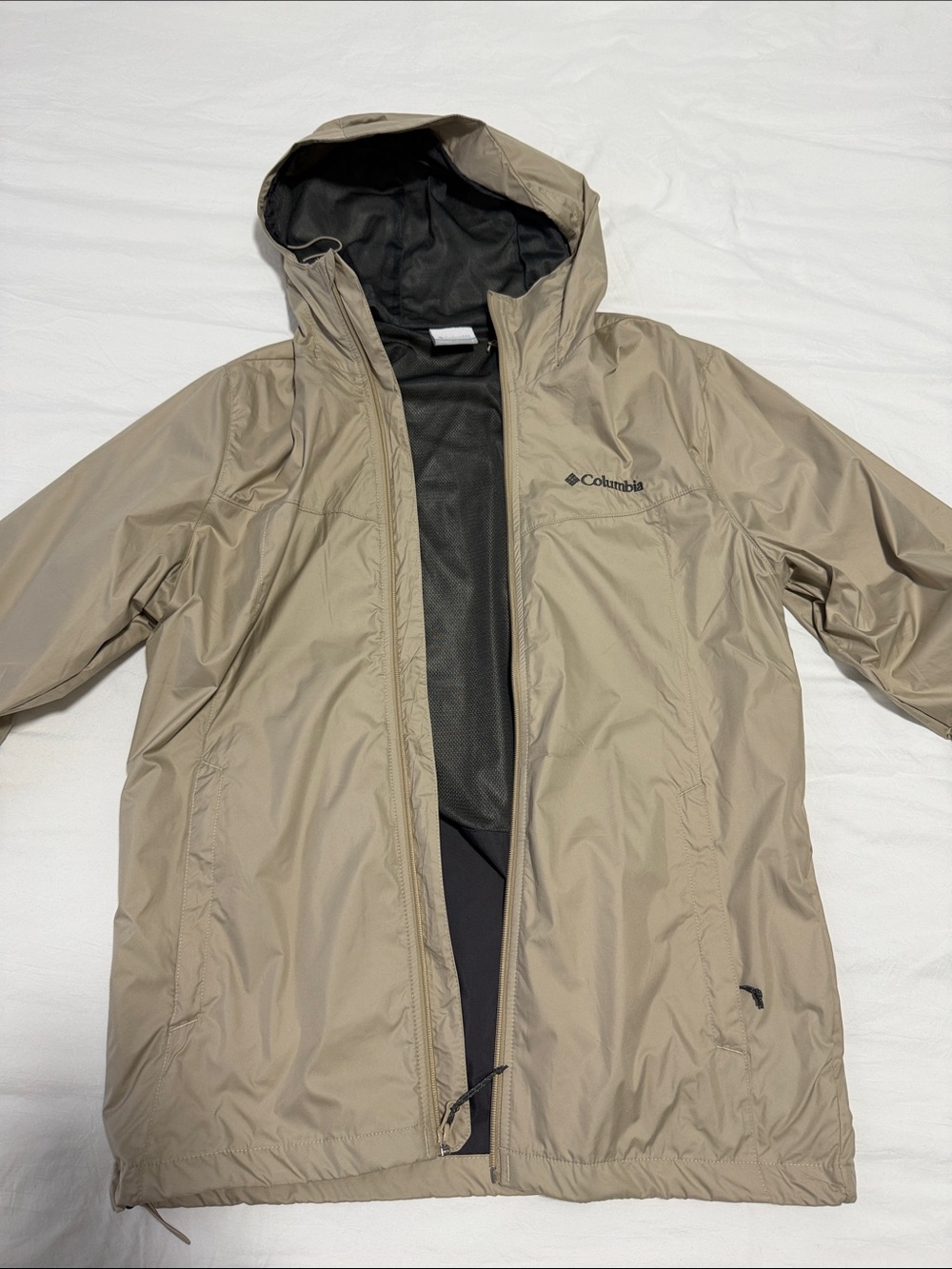 Columbia Men's Hooded Rain Jacket - Taupe